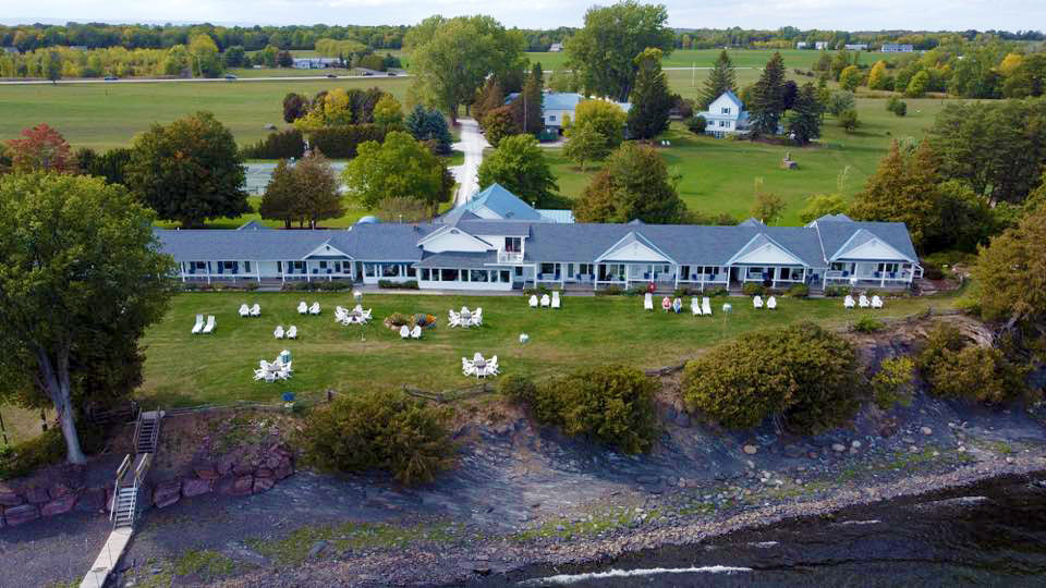 Aerial View Shore Acres Inn & Restaurant