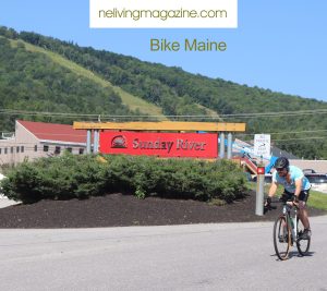 bike rider at Sunday River Maine