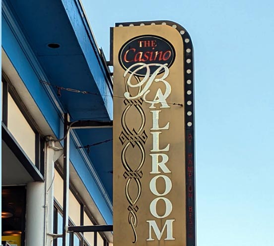 Club Casino Ballroom Sign